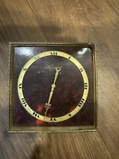old vintage SQUARE Honegger mechanical clock- for parts picture