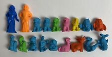 Vintage Lot of 16 Diener Industries Rubber Erasers & 2 Imperial Pencil Toppers picture
