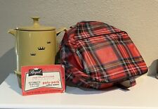 Vtg MCM REGAL Coffee Pot “Poly Perk” 2-4 Cup Electric Percolator +2 Cups & Bag picture