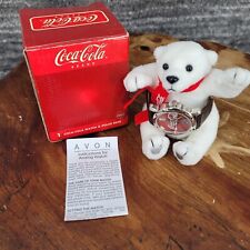 Coke Coca Cola Brand Watch & Polar Bear in Box Avon New Old Stock picture