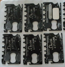 Wallet Ninja 18 in1 Multi Tool Credit Card Size Screwdriver Pocket Tool Lot of 6 picture