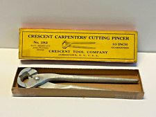 Crescent Carpenters Cutting Pincher 10 Inch; No. 282; NOS Unused; ORIGINAL BOX picture