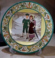 Rare Wedgwood EtruriaAesthetic Movement Polychrome  1900's Month Plate FEBRUARY  picture