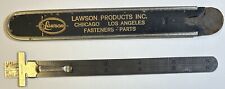 Lawson Products Inc. Stainless Steel Slide Ruler, Vintage picture