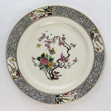 Lenox Ming Pattern Design Dinner Plate White Blue Floral Butterfly Birds Decor picture