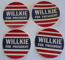 Vintage Wendall Willkie For President Campaign / Labels 1940 Republican nominee picture