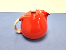 Vintage Hall Red Pert Sani Grid Teapot with Lid (Possibly Flowerpot) picture