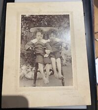 Antique Photo Of Scottish Boy Grumpy Twins who emigrated to Australia - Watson picture
