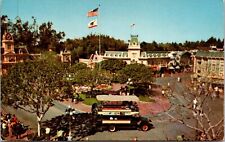 Disneyland Postcard Double-decker Omnibus Town Square Main Street~134848 picture