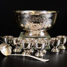 WALLACE  PUNCH Silver Celebration Punchbowl Assemblage picture