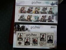 GB Royal Mail: Harry Potter 4 x presentation packs Inc 2 M/S.  45 x MNH Stamps. picture