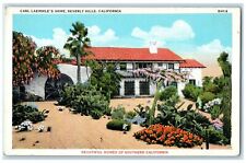 c1940s Carl Laemmle's Home Beverly Hills Los Angeles California CA Tree Postcard picture