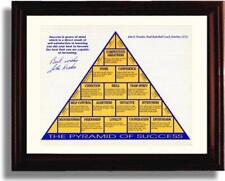 Unframed John Wooden UCLA Autograph Promo Print - Pyramid of Success picture
