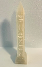 Rare Egyptian hand-made stone obelisk w/ Beautiful carved Egyptian Inscriptions picture