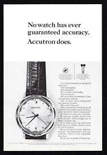 1964 Bulova Accutron Watch Guaranteed Accuracy 2 Second/Day Tuning Fork Print Ad picture
