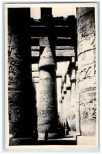 c1920's General View Of The Hypostyle Hall Of Seti I Karnak Egypt RPPC Postcard picture
