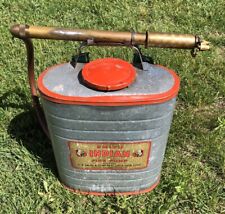 Vintage Smith Indian 179014-1 Galvanized Fire Pump 5-Gallon Backpack picture