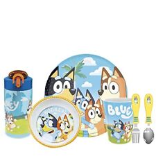 Bluey Kids Dinnerware Set Includes Plate, Bowl, Tumbler, Water Bottle, and Ut... picture