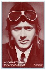 New York NY Postcard Captain Charles Lindbergh Great American Ace Vintage picture