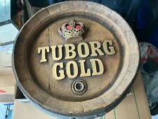 1970'sVintage Tuborg Gold with Crown Beer Barrel 3D Bar Decor picture