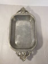 Vintage Polished Metal Heavy 3.5 lb Dish picture
