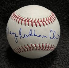 HILLARY RODHAM CLINTON Signed Autographed OMLB Baseball Beckett COA HIGH GRADE  picture