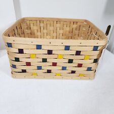 Longaberger Rare Prototype Large Confetti Basket NEW With Paper Tag HOMESTEAD picture