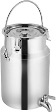 304 Stainless Steel Milk Can with Spigot 1.3 Gallon 5 Liter Metal Water Beverage picture
