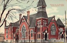 Burlington IA Iowa Grace UMC United Methodist Episcopal Church Vtg Postcard B29 picture