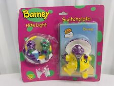 Vintage Barney Nite Light And Switchplate 1992 By Happiness Express INC. picture