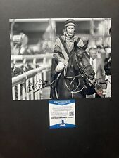 Lester Piggott Rare autographed signed racing jockey 8x10 photo Beckett BAS coa picture