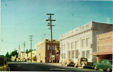 1940s Business District Sebastapol California Sonoma County Antique Car Postcard picture