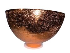 New, Etched  Copper Bowl , Made in India, 6.5” Diameter picture