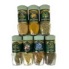 Vintage McCormick Spice Jars Green Lid Label Kitchen Decor Staging YOUR CHOICE picture