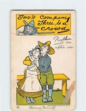 Postcard Two's company, Three is a crowd, Lovers Comic Art Print picture
