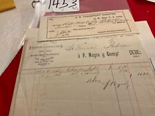 1453 HAVANNA CUBA SPANISH AMERICAN WAR 8 US ARMY INVOICES GENERAL PATTERSON picture