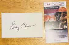 Shirley Chisholm Signed Autographed 3x5 Card JSA Certified Congresswoman picture