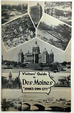 1930's - 1940's DES MOINES Iowa Visitors Guide Iowa's Own City Chamber Commerce picture
