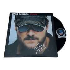 ERIC CHURCH SIGNED AUTOGRAPH 'CHIEF' ALBUM LP VINYL BAS BECKETT picture