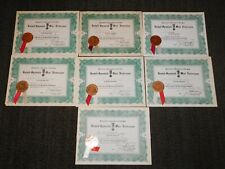 VINTAGE 1930S-40 DEPT  NY UNITED SPANISH WAR VETERANS 7 APPOINTMENT CERTIFICATES picture
