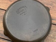 Wagner Ware Cast Iron Shallow Skillet/Griddle #1099 with Single Hole Handle picture