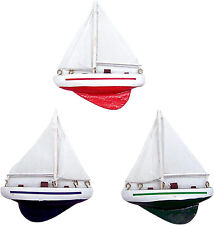 Set of 3 Assorted Sail Boat Ship Magnets, Nautical Home & Fridge Decor picture