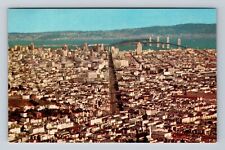 San Francisco CA-California, Scenic Panoramic Views, Antique Vintage Postcard picture