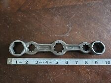VINTAGE HERBRAND No.194 OIL DRAIN PLUG WRENCH MULTI-TOOL MADE IN USA picture