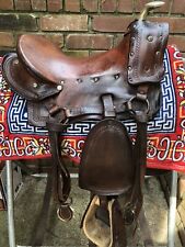 Antique / Vintage Childs Hope Pony Donkey Saddle Great Country Western Décor 11” picture