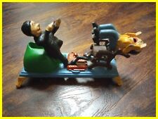 Vintage Cast Iron Dentist Bank Toy Mechanical Pulling A Tooth FOR  danbar2901 picture