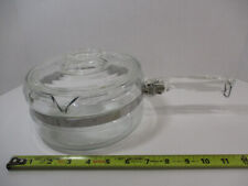 PYREX # 6213 x 1-1/2 Quart Clear Glass FLAMEWARE Pot, 6213-B, Near Mint, USA, EC picture