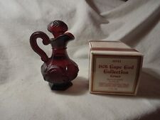 Avon 1876 Cape Cod Ruby Red Glass Cruet With Skin-So-Soft Bath Oil Full (R258) picture
