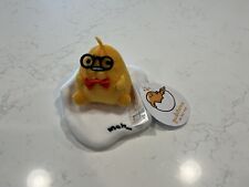 Sanrio Gudetama The Lazy Egg Meh Glasses Wearing Plush New w/ Tag Mini Toy picture
