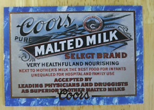 1916 Malted Milk Ad | 1995 Coors Brewing card #31 picture